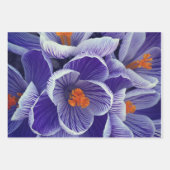 Lila Tulip Wrapping Paper Geschenkpapier Set (Vorderseite 3)