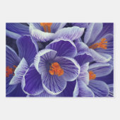 Lila Tulip Wrapping Paper Geschenkpapier Set (Vorderseite)