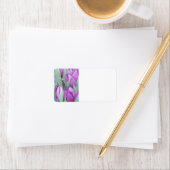 Lila Tulips Adressaufkleber (Insitu)