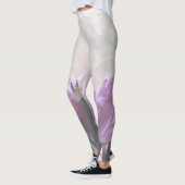 Lila Tulips Aqua Dragonflies Leggings (Links)