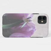 Lila Tulips Aqua Dragonfly Case-Mate iPhone Hülle (Rückseite (Horizontal))