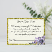 Lila Tulips Babydusche Windschutzscheibe Einladung (Stehend Vorderseite)