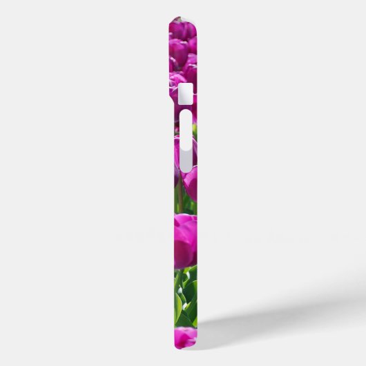 Lila Tulips Case-Mate iPhone Hülle (Rückseite / Links)