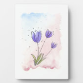 Lila Tulips Fotoplatte (Vorderseite)