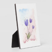 Lila Tulips Fotoplatte (Seite)