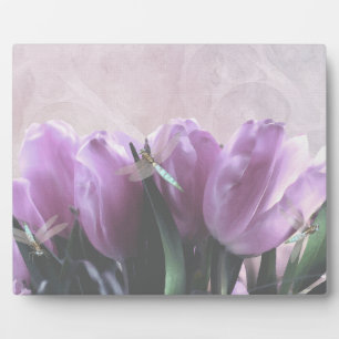 Lila Tulips Frische Pasta machen Fotoplatte