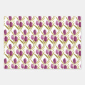 Lila Tulips Frische Pasta machen Geschenkpapier Set (Vorderseite 3)