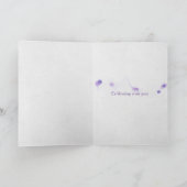 Lila Tulips für das Geheimnis Pal Karte (Innenseite)