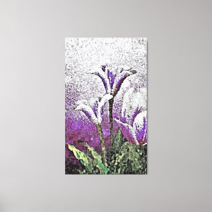 Lila Tulips - Gemälde Gemälde Leinwand