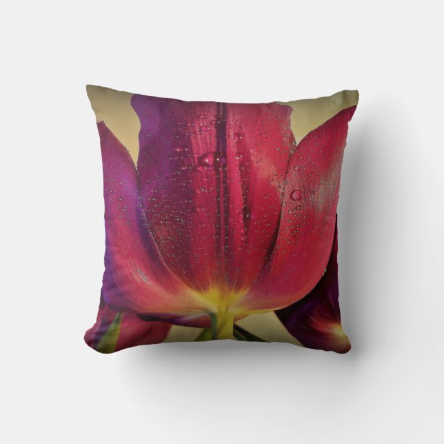 Lila Tulips   Kissen (Vorderseite)