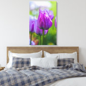 Lila Tulips Leinwanddruck (Insitu (Schlafzimmer))