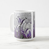 Lila Tulips - Malerische Tasse (Vorderseite Links)