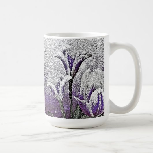 Lila Tulips - Malerische Tasse (Rechts)