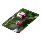 Lila Tulips-Mama Magnet (Linke Seite)