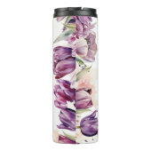 Lila Tulips-Mama Thermosbecher (Rückseite)