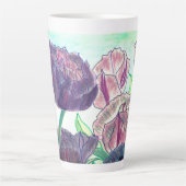 Lila Tulips Milchtasse (Vorderseite)