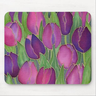 Lila Tulips Mousepad