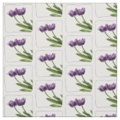 Lila Tulips-Muster Stoff (Muster)