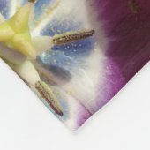 Lila Tulips Nah-up Foto Muster Schuppen Fleecedecke (Ecke)