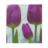 Lila Tulips Note Pad Notizblock (Vorderseite)