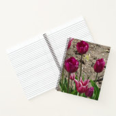 Lila Tulips-Notebook Notizblock (Innenseite)