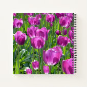 Lila Tulips Notizblock (Rückseite)