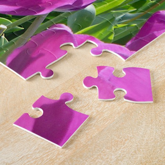 Lila Tulips Puzzle (Seite)