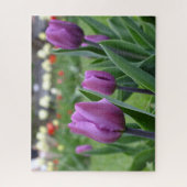 Lila Tulips Puzzle (Vertikal)