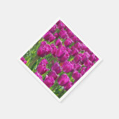 Lila Tulips Serviette (Ecke)