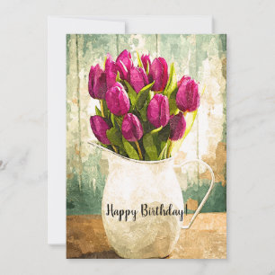 Lila Tulips, Spring Bouquet