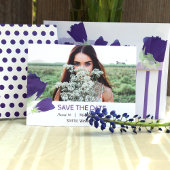 Lila Tulips Sweet 16 Save the Date Karte