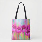 Lila Tulips Totasche Tasche (Vorderseite)