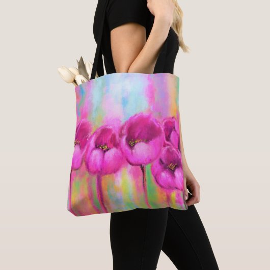 Lila Tulips Totasche Tasche (Von Nahem)