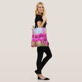 Lila Tulips Totasche Tasche (Am Model)