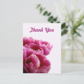Lila Tulips Vielen Dank Postkarten (Stehend Vorderseite)