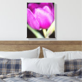 Lila Tulpe Blume Canvas drucken Leinwanddruck (Insitu (Schlafzimmer))