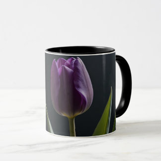 Lila Tulpe Blume digitale Kunst Tasse