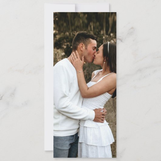 Lila Tulpe Blume Foto Hochzeit speichern Sie das D Save The Date (Rückseite)