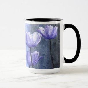 Lila Tulpe-Garten Tasse
