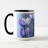 Lila Tulpe-Garten Tasse (Links)