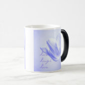 Lila Tulpe Live, Lachen, Liebe Verwandlungstasse (VorderseiteRechts)