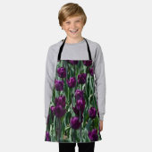 Lila Tulpe Schürze (Getragen)