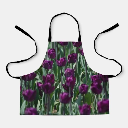 Lila Tulpe Schürze (Vorderseite)