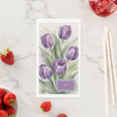 Lila Tulpe Serviette (Beispiel)