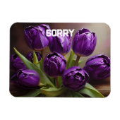 Lila Tulpen Magnet (Horizontal)