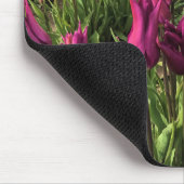 Lila Tulpen Mousepad (Ecke)