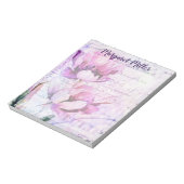 Lila Tulpen personalisiert Notizblock (Rotiert)