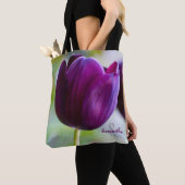Lila Tulpen-Tragetasche Tasche (Von Nahem)