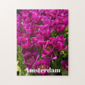 Lila Tulpen von Amsterdam Puzzle (Vertikal)