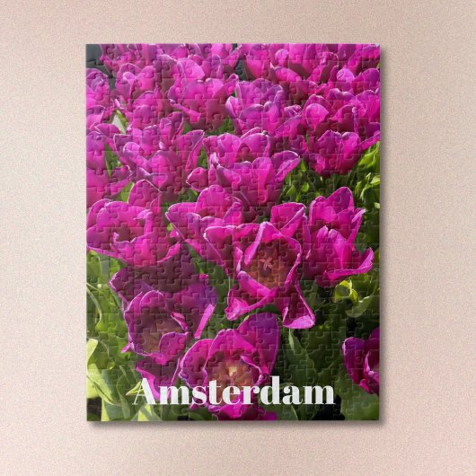 Lila Tulpen von Amsterdam Puzzle